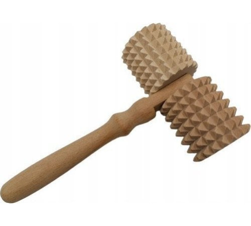 Масажер з ручкою для стоп тіла дерев'яний рецептор