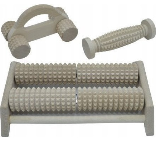 Набір дерев'яних масажерів для бабусі та дідуся