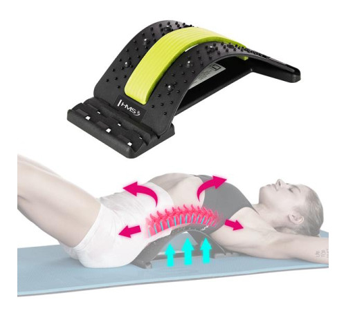 Масажер для спини та попереку HMS PRP02, чорно-жовтий