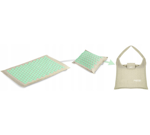 Килимок для акупресури Neo-Sport 190201 бежево-м'ятний