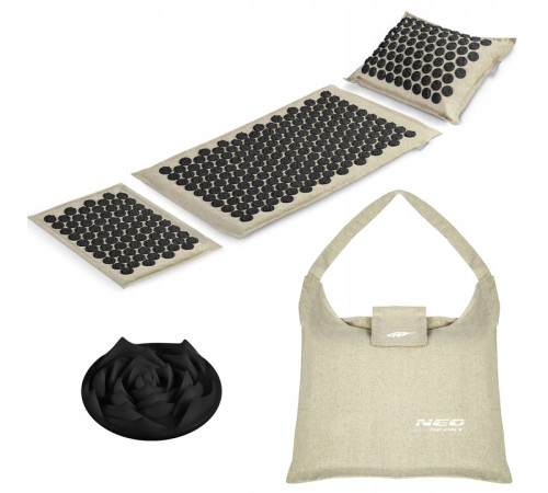 Килимок для акупресури Neo-Sport NS-902 бежево-чорний