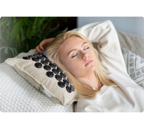 Килимок для акупресури Neo-Sport NS-902 бежево-чорний