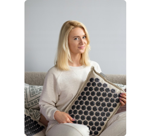 Килимок для акупресури Neo-Sport NS-902 бежево-чорний