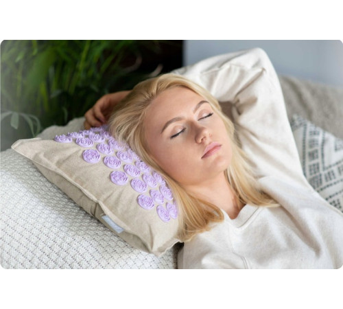 Килимок для акупресури Neo-Sport NS902 бежево-фіолетови