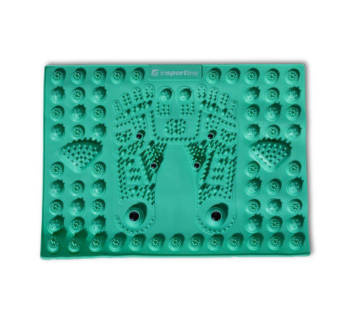 Килимок масажний для ніг inSPORTline Tilsipur, 39x29 см, зелений