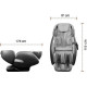 Масажне крісло Casada AlphaSonic II, чорно-сіре