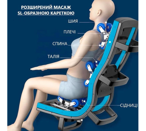 Масажне крісло REXON BROOKLYN 4D RX-R565SL, різнокольоровий