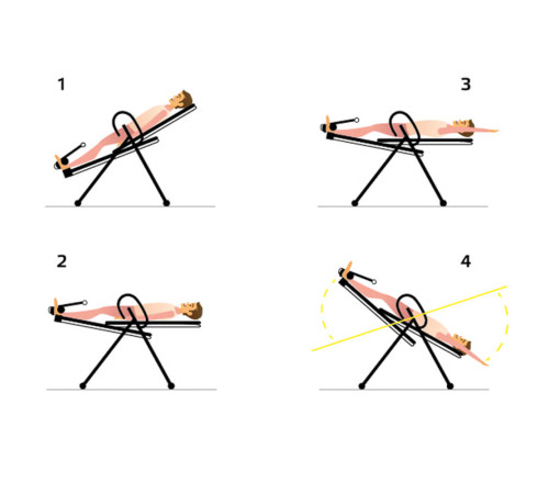 Інверсійний стіл inSPORTline Verge коричневий