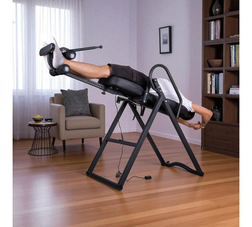 Інверсійний стіл з підігрівом inSPORTline Inverso Heaty, чорний