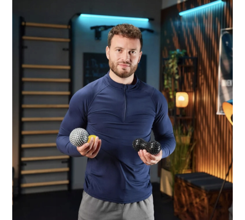 Набір масажних м'ячів Trex Sport TX-003MSB 3в1 для йоги та фітнесу PVC Набір масажних м'ячів Trex Sport TX-003MSB 3в1 для йоги та фітнесу PVC
