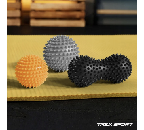 Набір масажних м'ячів Trex Sport TX-003MSB 3в1 для йоги та фітнесу PVC Набір масажних м'ячів Trex Sport TX-003MSB 3в1 для йоги та фітнесу PVC