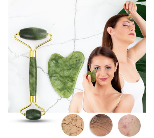 Ролик-масажер + камінь до Gua Sha inSPORTline Siarto Set Ролик-масажер + камінь до Gua Sha inSPORTline Siarto Set