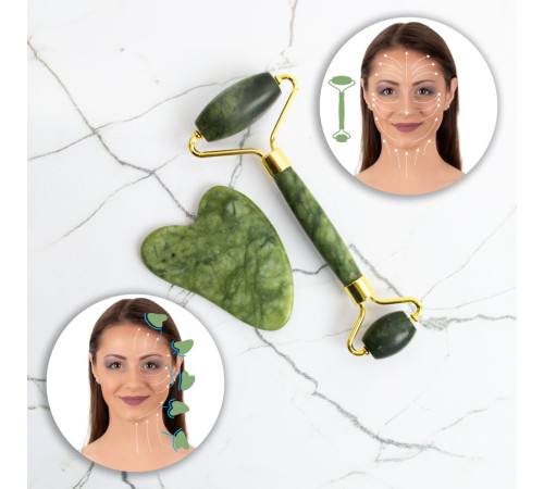 Ролик-масажер + камінь до Gua Sha inSPORTline Siarto Set Ролик-масажер + камінь до Gua Sha inSPORTline Siarto Set