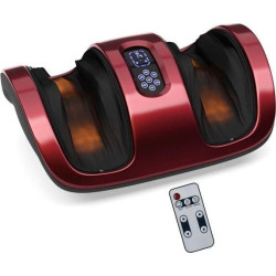 Масажер для ніг на 3 режими з функцією підігріву червоний