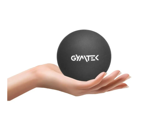 Масажний м'яч Gymtek 63 мм силіконовий чорний Масажний м'яч Gymtek 63 мм силіконовий чорний