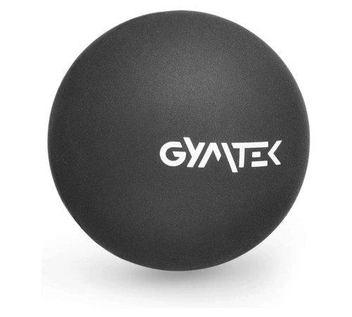 Масажний м'яч Gymtek 63 мм силіконовий чорний Масажний м'яч Gymtek 63 мм силіконовий чорний