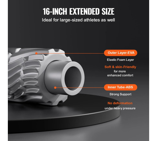 Масажний ролик VEVOR HY-5007, сірий