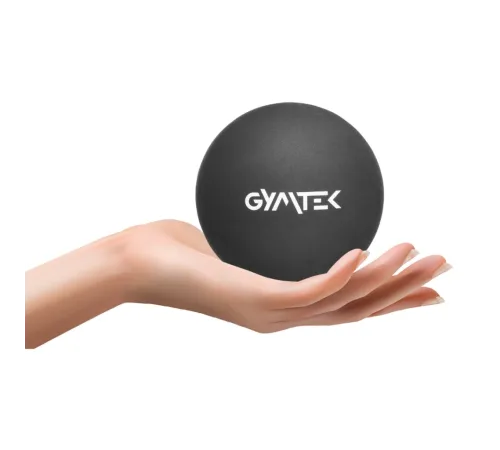 Масажний м'яч Gymtek 63 мм силіконовий чорний Масажний м'яч Gymtek 63 мм силіконовий чорний