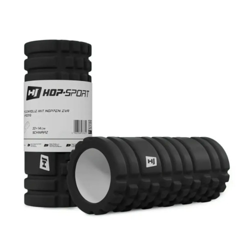 Ролик масажний Hop-Sport HS-A033YG 33 х 14 см, чорний