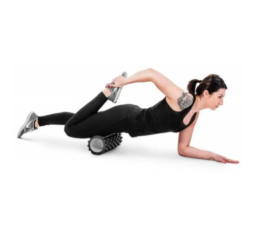 Ролик масажний Hop-Sport HS-A033YG 33 х 14 см, сірий