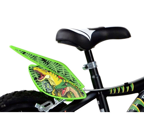 Rowerek Rower Dziecięcy dla Dzieci Chłopca z Bocznymi Kółkami DINO 14"