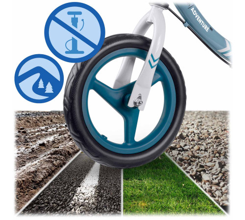 Біговел Ricokids Fun Adventure 12" біло-синій