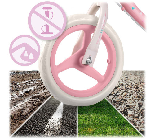 Біговел Ricokids Fun Adventure 12" рожевий