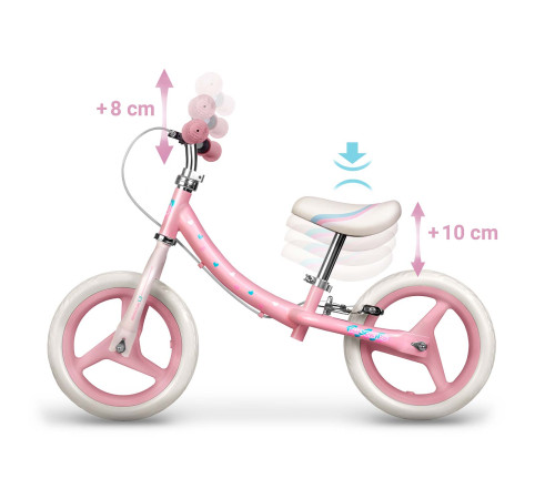 Біговел Ricokids Fun Adventure 12" рожевий