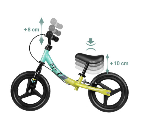 Біговел Ricokids Fun Adventure 12" чорно-зелений