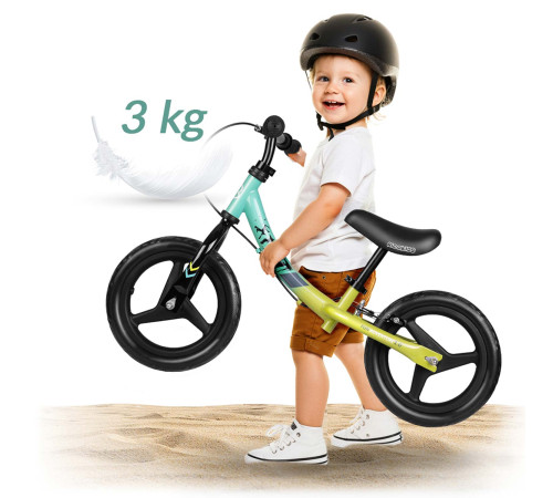Біговел Ricokids Fun Adventure 12" чорно-зелений