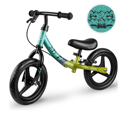 Біговел Ricokids Fun Adventure 12" чорно-зелений