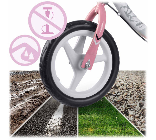 Біговел Ricokids Fun Adventure 12" біло-рожевий