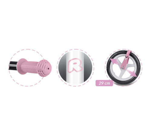 Біговел Ricokids Fun Adventure 12" біло-рожевий