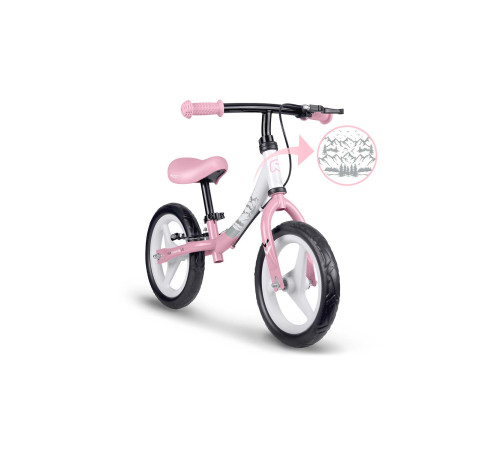 Біговел Ricokids Fun Adventure 12" біло-рожевий