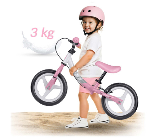 Біговел Ricokids Fun Adventure 12" біло-рожевий