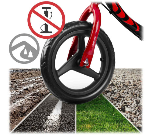 Біговел Ricokids Fun Adventure 12" чорно-червоний