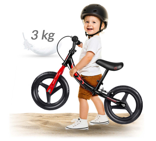 Біговел Ricokids Fun Adventure 12" чорно-червоний