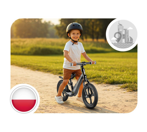 Біговел Ricokids FUNNU 12" чорний
