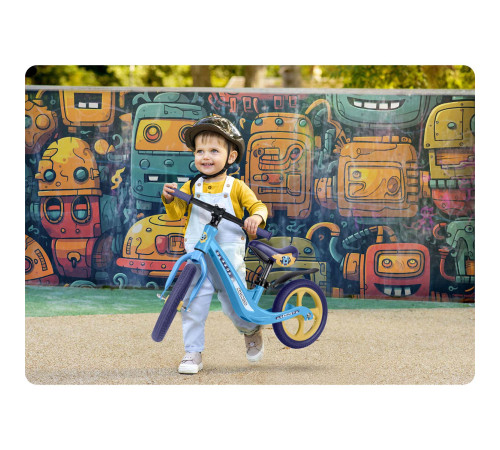 Біговел Ricokids FUNNU 12" блакитно-фіолетовий