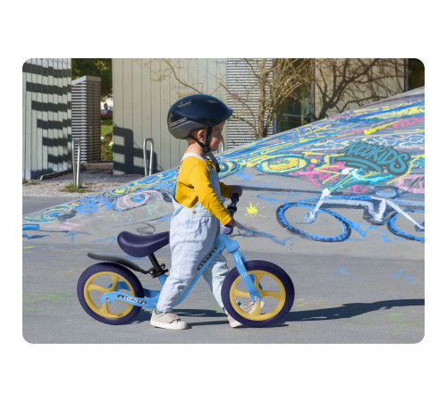 Біговел Ricokids FUNNU 12" блакитно-фіолетовий