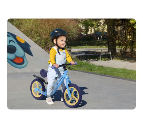 Біговел Ricokids FUNNU 12" блакитно-фіолетовий