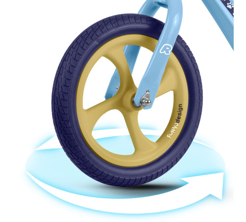 Біговел Ricokids FUNNU 12" блакитно-фіолетовий
