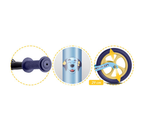 Біговел Ricokids FUNNU 12" блакитно-фіолетовий