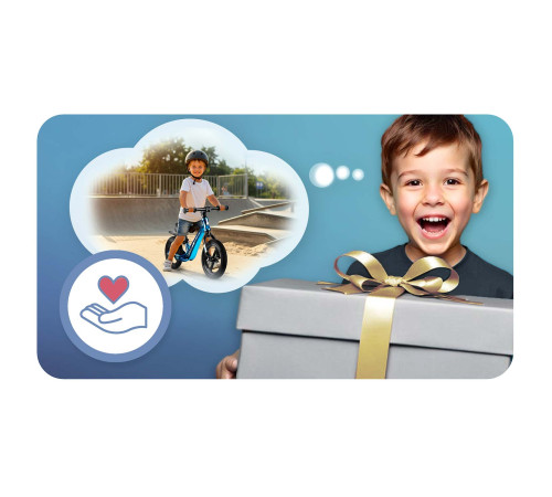 Біговел Ricokids FUNNU 12" чорно-синій