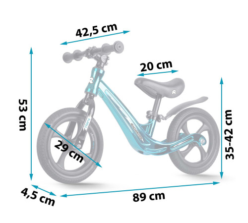 Біговел Ricokids FUNNU 12" чорно-синій