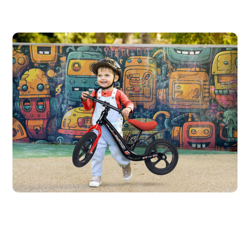 Біговел Ricokids FUNNU 12" чорно-червоний