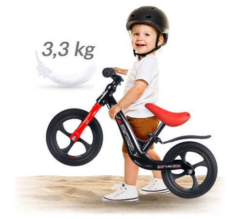 Біговел Ricokids FUNNU 12" чорно-червоний