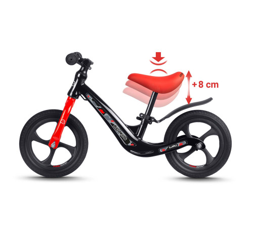 Біговел Ricokids FUNNU 12" чорно-червоний