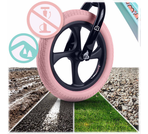 Біговел Ricokids FUNNU 12" бузково-блакитний