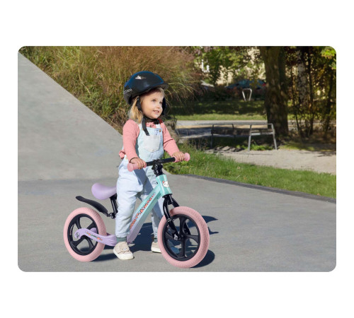 Біговел Ricokids FUNNU 12" бузково-блакитний